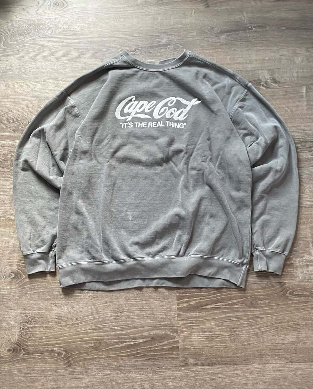 Comfort Colors Cape Cod It's The Real Thing Grey Crewneck Sweatshirt 2XL
